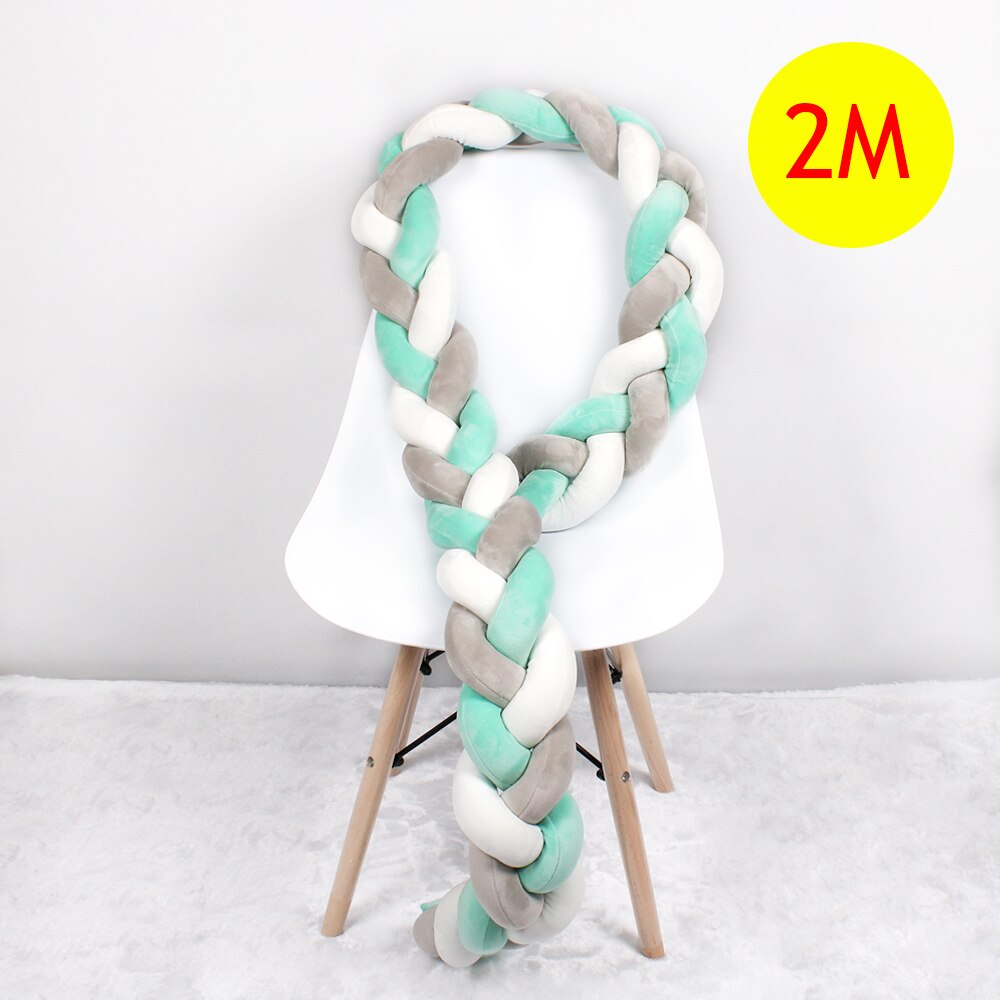 Braided Crib Bumper Baby Cushion